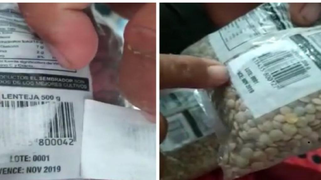 Denuncian que en Soledad entregaron alimentos vencidos, para los niños