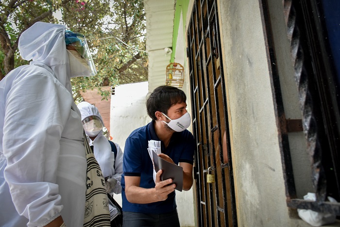 Casa a casa, 140 Vigías de la Salud se convierten ahora en las manos pedagógicas contra el coronavirus en Barranquilla