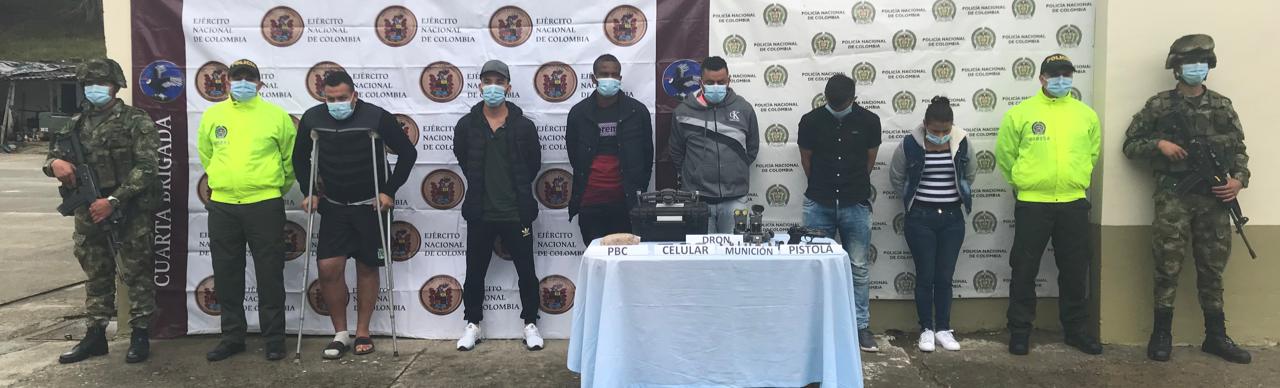 ASEGURADOS SEIS PRESUNTOS INTEGRANTES DE RED APOYO DE LOS GRUPOS RESIDUALES SEÑALADA DE UTILIZAR DRONES PARA VIGILAR LOS MOVIMIENTOS DE LAS AUTORIDADES