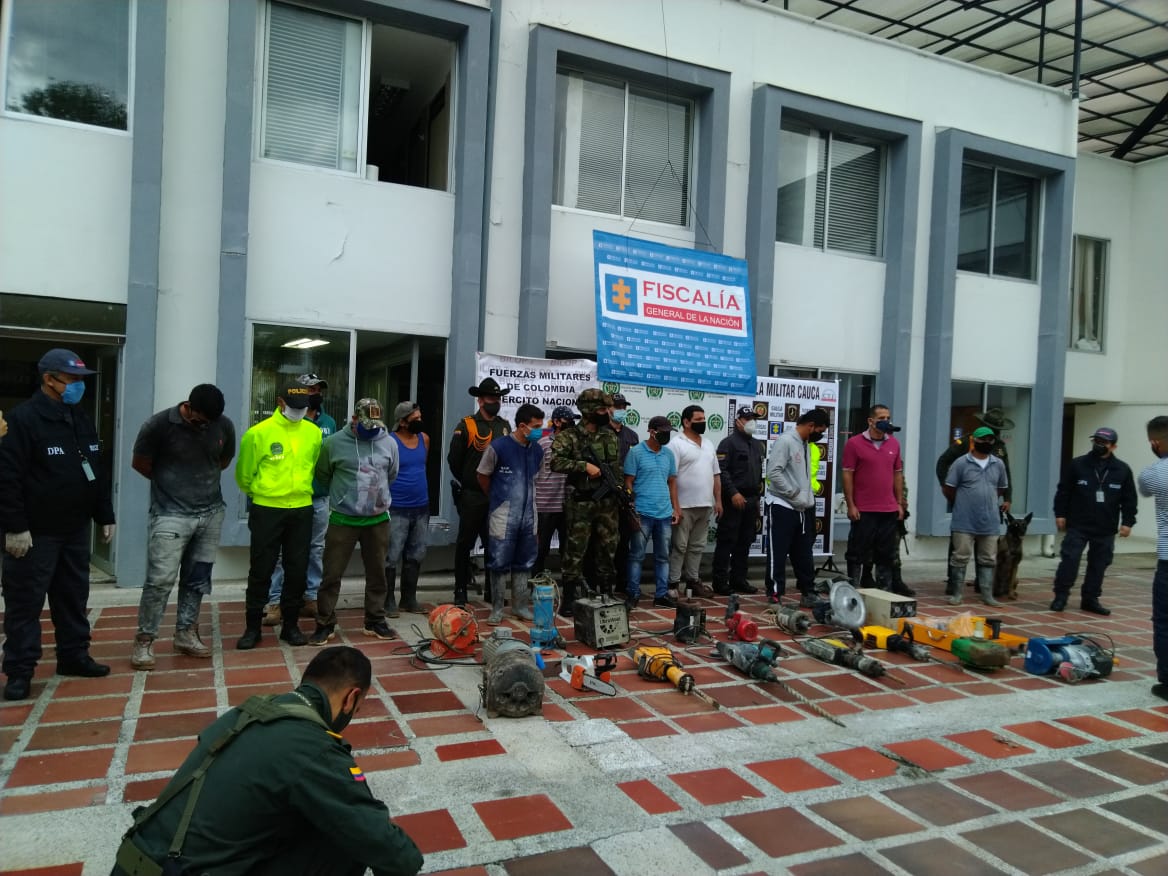 FISCALÍA LOGRÓ DESARTICULAR RED QUE SE DEDICARÍA A LA EXTRACCIÓN ILEGAL DE ORO EN ÁREA DE RESERVA ESPECIAL DEL CAUCA