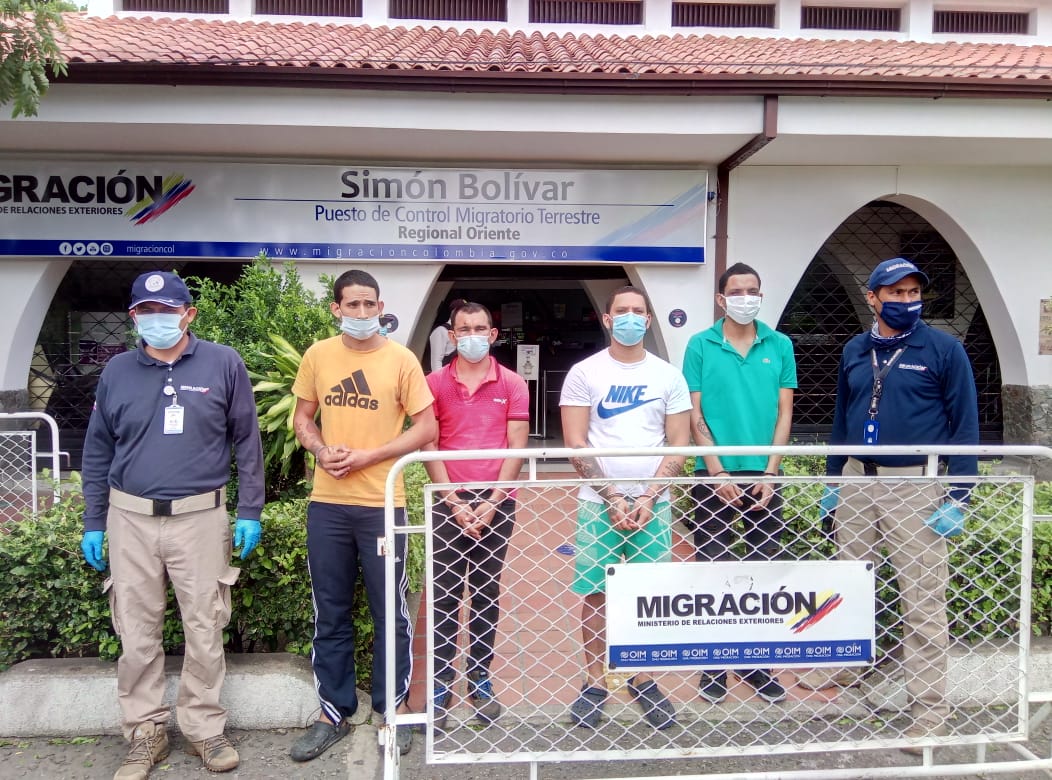 MIGRACIÓN COLOMBIA EXPULSÓ A 4 EXTRANJEROS QUE SE HABÍAN FUGADO DE UNA CÁRCEL EN VENEZUELA.