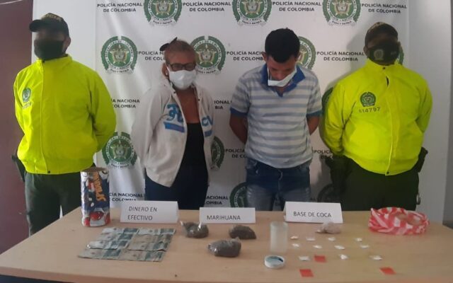 Capturan a madre e hijo por tráfico de estupefacientes