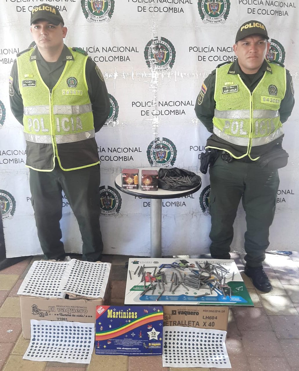 Policía de Atlántico ha incautado más de 8 mil unidades de pólvora