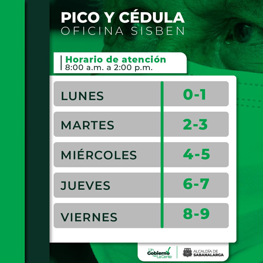 Oficina del Sisben implementará «pico y cédula’ para agilizar atención en Sabanalarga