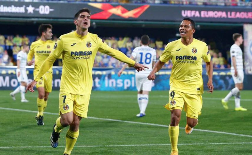 Carlos Bacca fue titular en el triunfo 2-0 del Villarreal sobre el Dínamo de Kiev