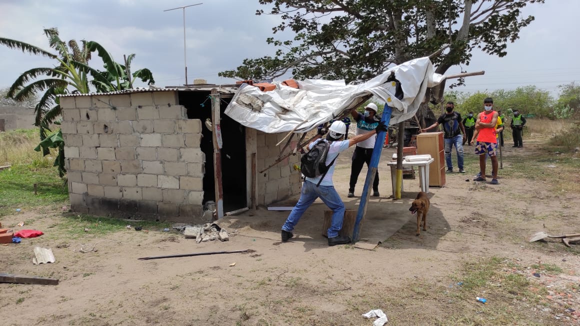 Alcaldía de Malambo y Fuerza pública recuperan predio en el sector de Ciudad Caribe
