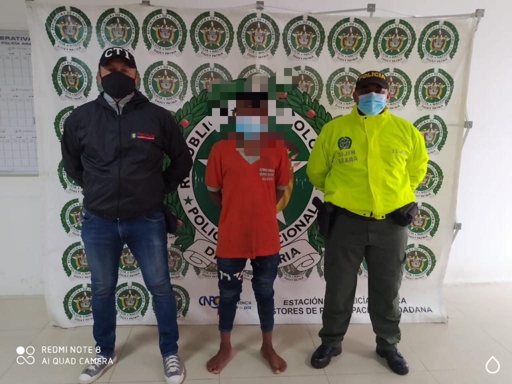 ASEGURADO UN INDÍGENA POR DELITOS DE ACCESO CARNAL Y TENTATIVA DE FEMINICIDIO A UNA MENOR DE 11 AÑOS EN ARAUCA