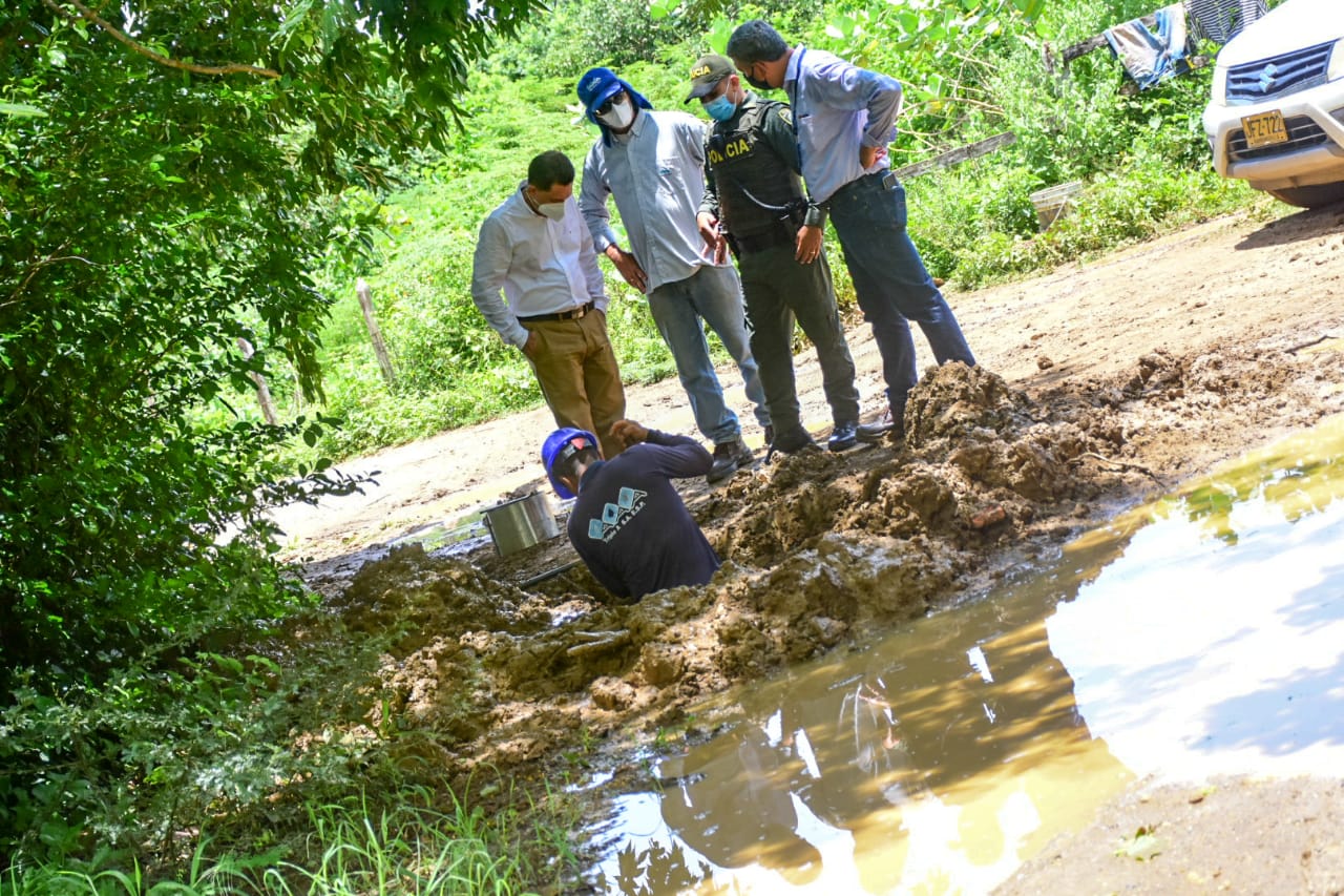 Atlántico continúa apoyando los operativos contra el robo de agua potable
