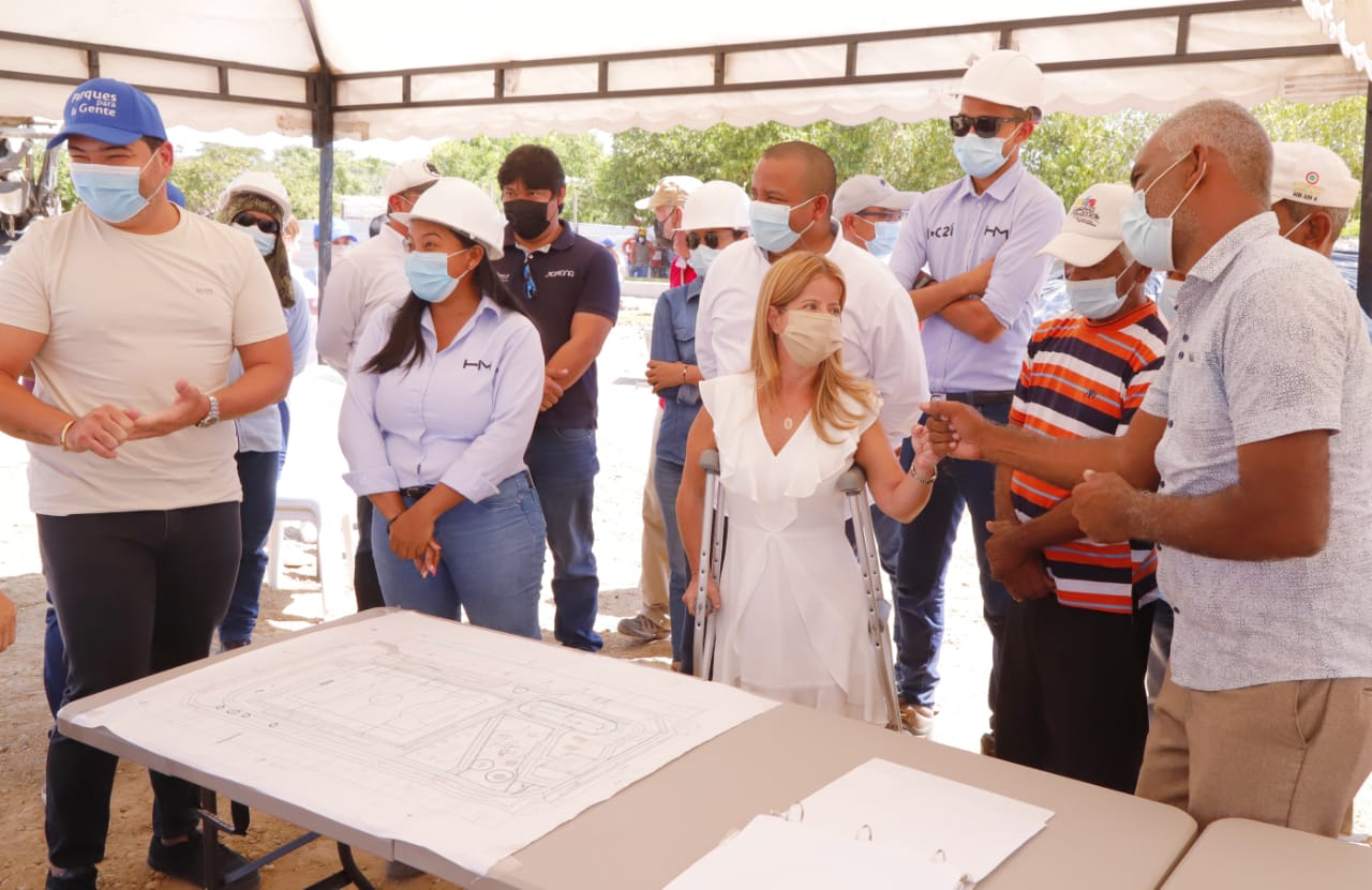 “Nuestro compromiso es entregar el parque El Carmen de Candelaria la primera semana de junio”: Elsa Noguera