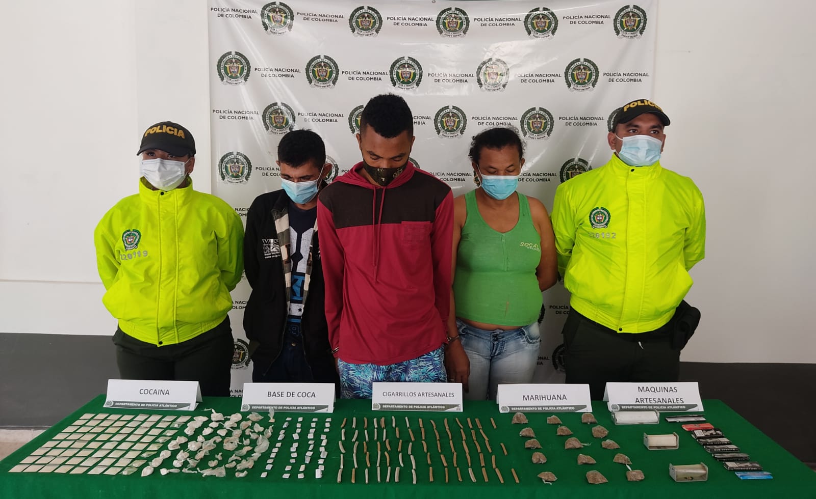 OPERACIONES CONTRA EL TRÁFICO DE ESTUPEFACIENTE EN BARANOA, TRES PERSONAS PERSONA CAPTURADAS