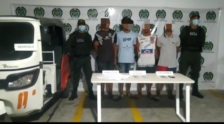 POR EXTORSIÓN 4 PERSONAS FUERON CAPTURADAS EN SOLEDAD 2000