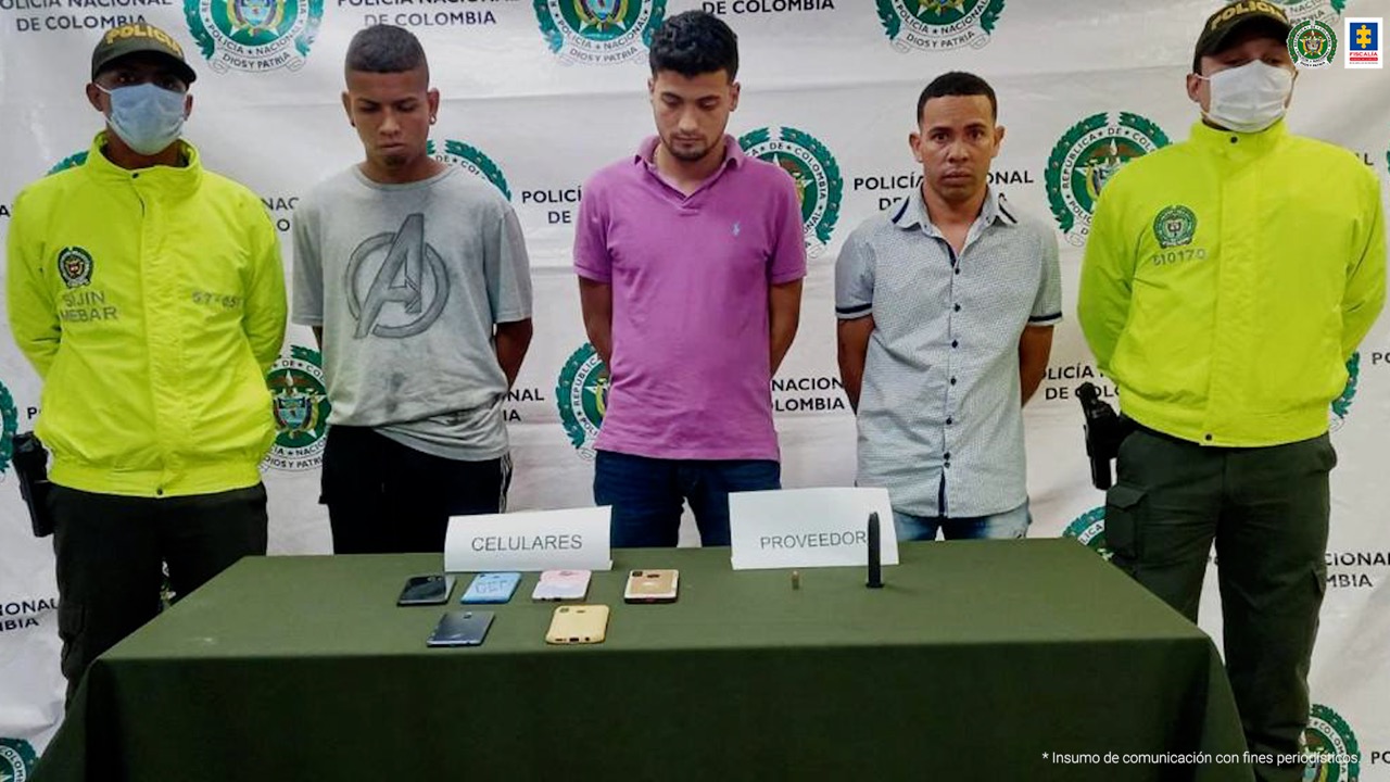 A LA CÁRCEL PRESUNTOS INTEGRANTES DEL GRUPO DELINCUENCIAL LOS PHONE, DEDICADOS AL HURTO Y CONCIERTO PARA DELINQUIR