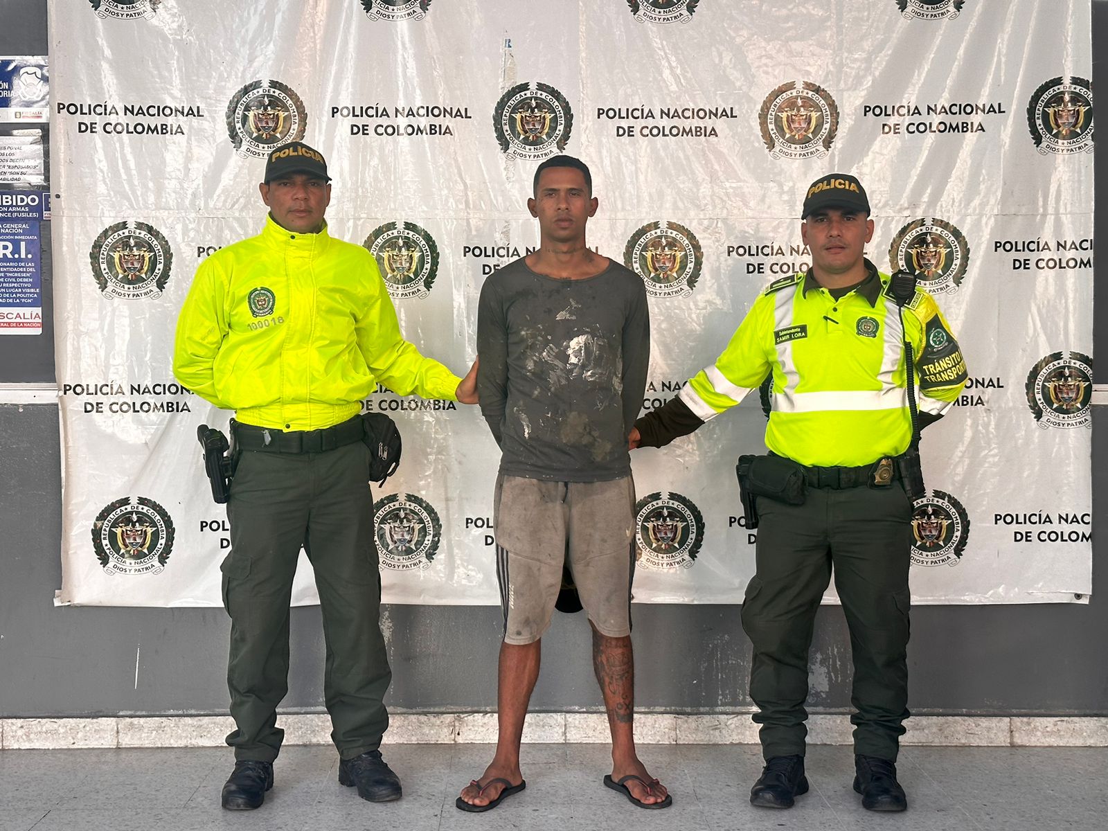 Cae alias ´el tatuado´, presunto delincuente que se dedicaba al hurto de pasajeros de buses de servicio público