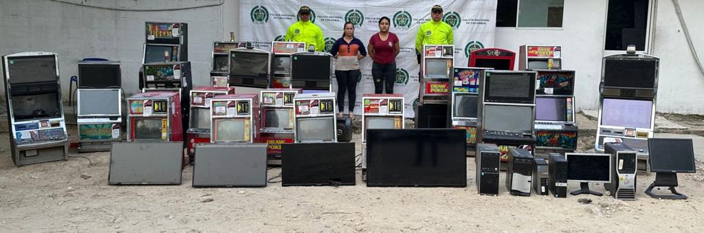 INCAUTAN $ 210.000.000 en elementos usados para la comercialización ilegal de juegos de serte y azar en el Atlántico.