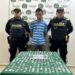 Le encontraron 527 papeletas de base de coca