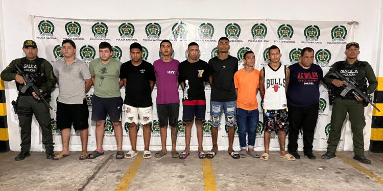 CAPTURADOS 14 PRESUNTOS EXTORSIONISTAS EN SOLEDAD Y MALAMBO