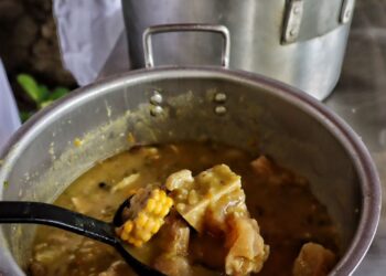 El domingo no se cocina, se almuerza en Martillo, Ponedera, en el III Festival del Sancocho