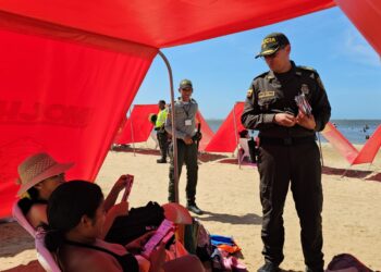 Policía de Barranquilla despliega operativos  en playas de la ciudad