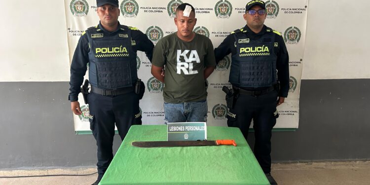 Policía Nacional captura a una persona por el delito de Lesiones personales en el municipio de Luruaco