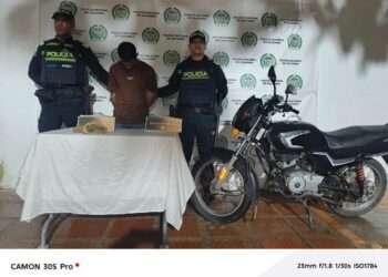 Capturado un sujeto con 500 gramos de marihuana en el municipio de Sabanagrande