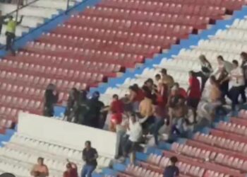 CAPTURA Y LESIONADOS EN MEDIO DE RIÑA ENTRE HINCHAS EN PARTIDO DE FÚTBOL EN BARRANQUILLA
